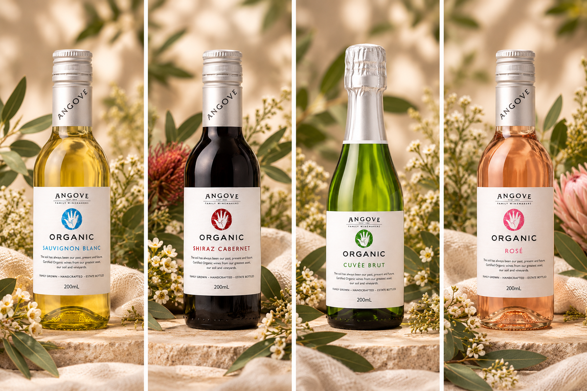 Angove Certified Organic Wines Variety 4 x 200ml